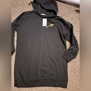 DKNY Black Hoodie with Gold Detail